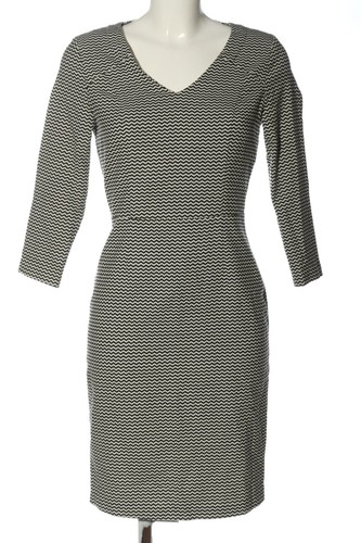 CULTURE Robe trapèze Dames T 42 blanc cassé-noir style décontracté