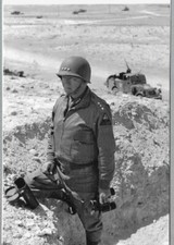 US General George S. Patton Tunisia North Africa 1943 WW2 WWII 4x6 #2045