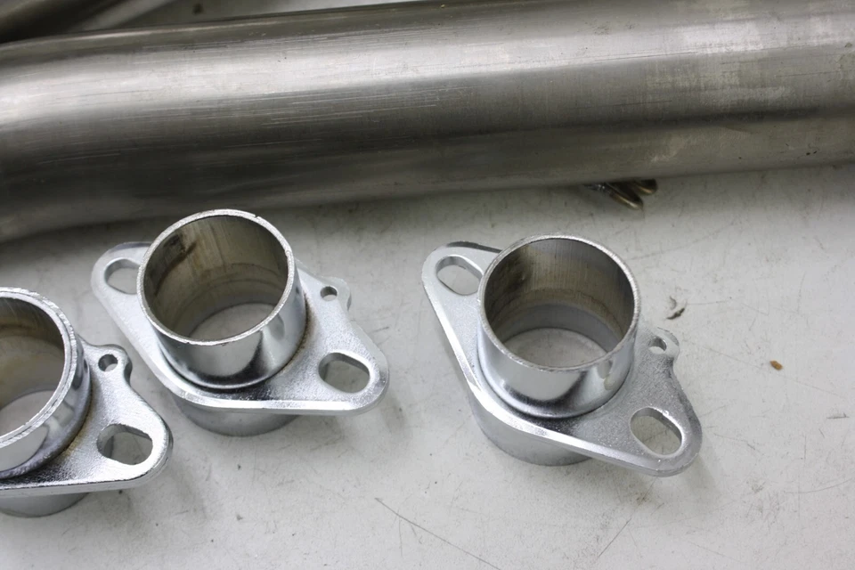 NOS 97-00 SUZUKI GSXR600 ACERO INOXIDABLE CABEZALES DE ESCAPE COLECTOR TUBO TRASERO Foto 3 de 4