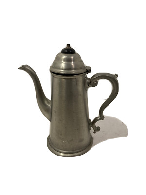 Vintage Viners of Sheffield English Pewter 9” Coffee Pot w/Lid