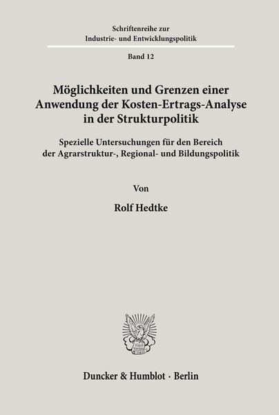 MöGlichkeiten Und Grenzen Einer Anwendung Der Kosten-Ertrags-Analyse In Der Stru-image