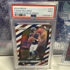 2024 Panini Prizm Rookie Caleb Williams Red White Blue Prizm (RC) - PSA 9