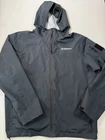 Baerskin Rain Jacket Mens XL Navy Blue Full Zip Tactical Waterproof Hooded Logo