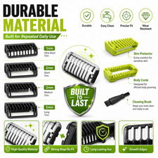 7PCS Beard Shaver Guide Combs 1/2/3/5mm Blade Guard for Philips OneBlade Trimmer