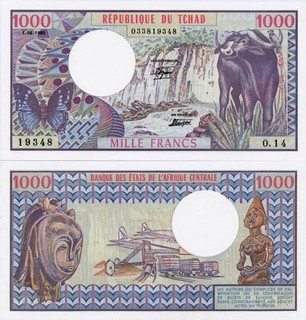 Tschad 1000 Francs 1980 UNC P7