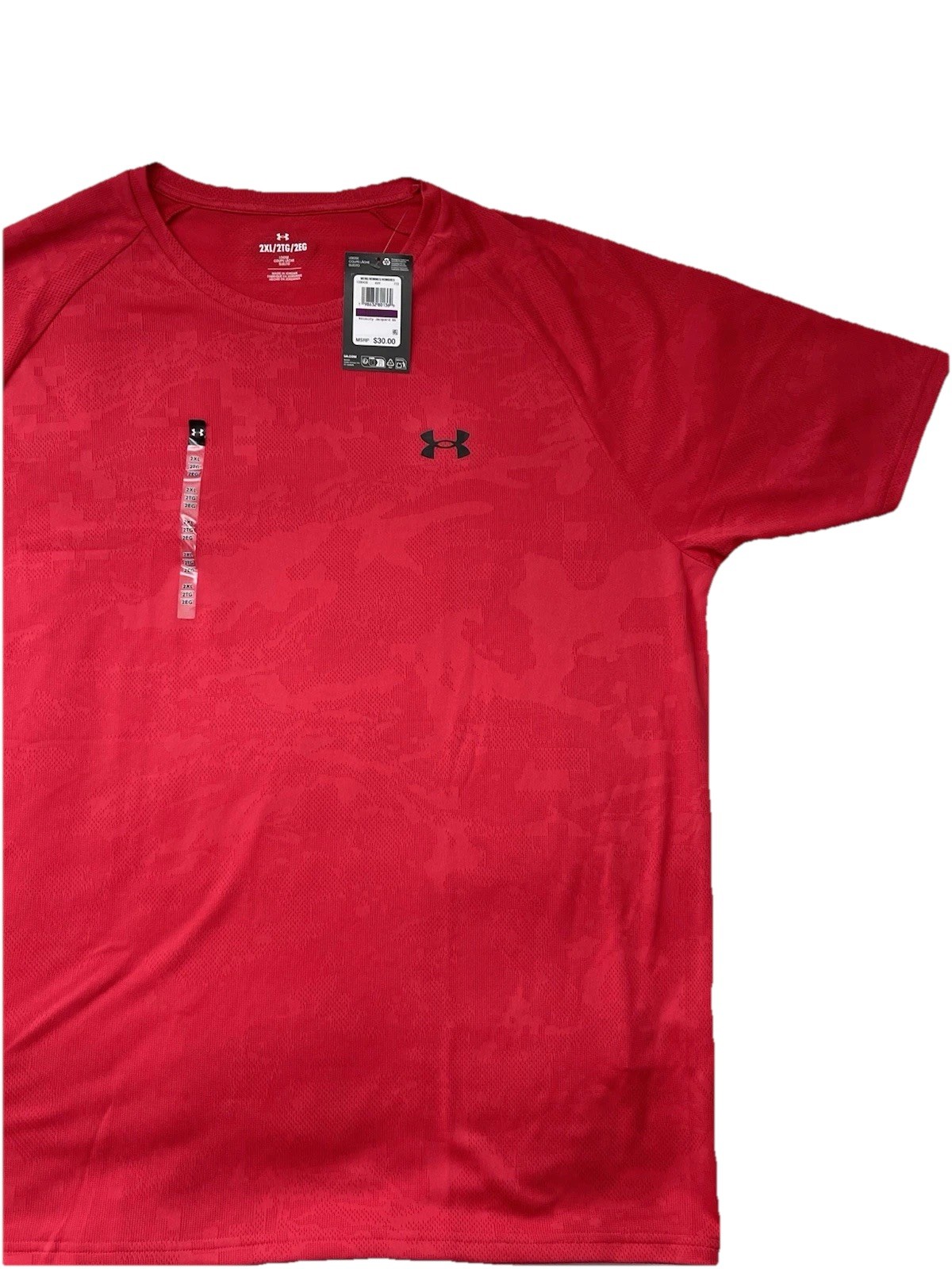 Under Armour Men's Tech Short Sleeve T-Shirt  Red