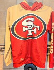 San Francisco 49ers Red hoodie Official Team Apparel youth XL mens S read