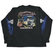 Vintage Harley Davidson Chrome Sweet Chrome Long Sleeve Arizona Xl Shirt Reprint