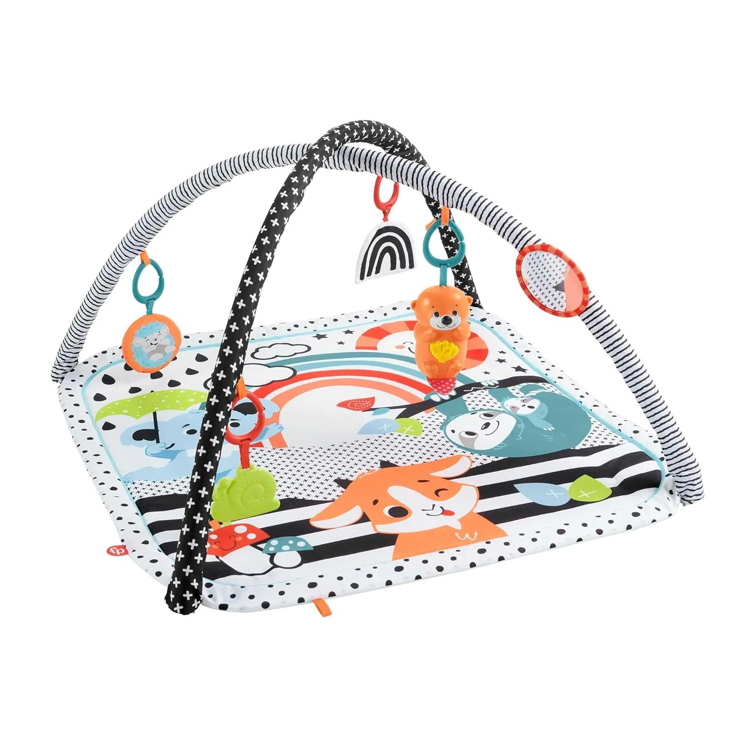 Fisher-Price 3-in-1 Music Glow and Grow Gym Baby Playmat Tummy Time NEW