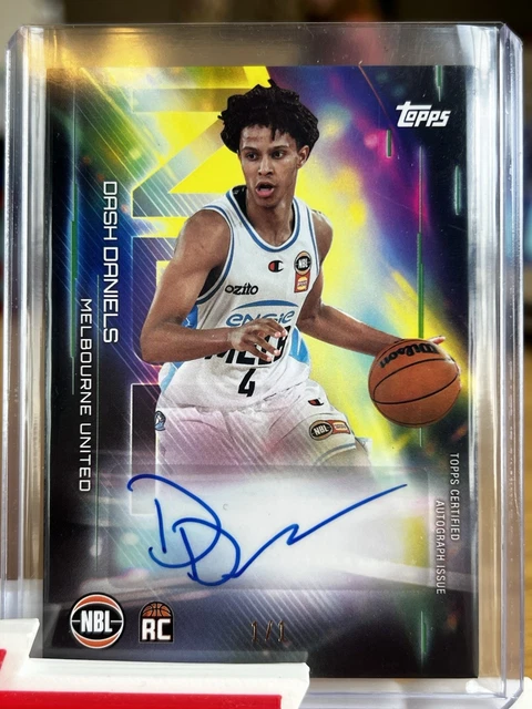 2025-26 Topps NBL Autograph 1/1 Dash Daniels Golden Wattle