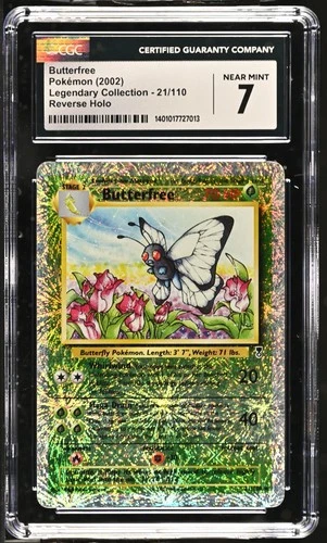 Pokemon Butterfree Legendary Coll. 21/110 Reverse Holo CGC 7