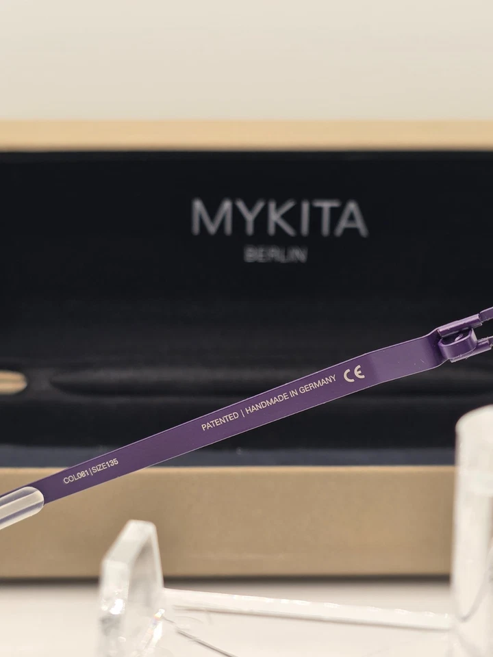 Nuevos marcos de metal púrpura Mykita "Marian" hechos a mano en Alemania 57-17-135 Foto 3 de 4