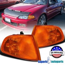 Fits 1992-1995 Honda Civic 3dr Hatchback Corner Signal Lights 92-95 Replacement
