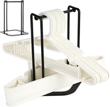 Portable Hanger Organizer Rack Closet Hanger Storage Stacker Holder Laundry