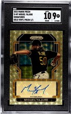 2022 Panini Prizm Miguel Yajure /1 SGC 9 w/10 Auto Gold Vinyl Prizm (1/1)