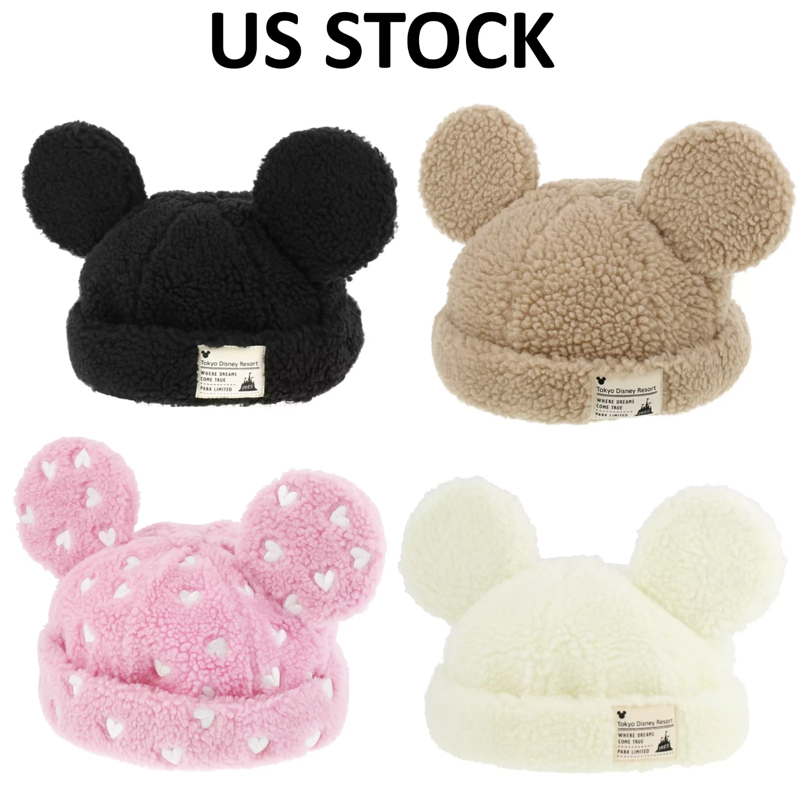 Tokyo Disney Resort Mickey Ear Fluffy Beanie Hat Adult Japan 【US STOCK】
Opens in a new window or tab