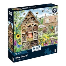 The House of Puzzles Bee Hotel Jigsaw Puzzle 1000 Pieces Garden Flowers