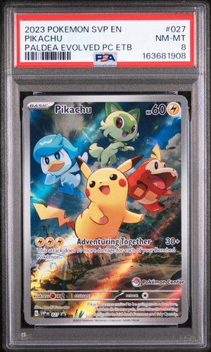 Pikachu graded PSA 8 for sale on eBay