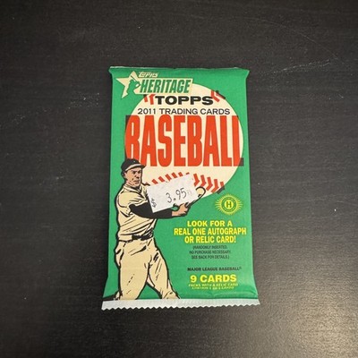 2011 Topps Heritage Baseball Retail Pack 9 Cards 1962 Design Freeman RC