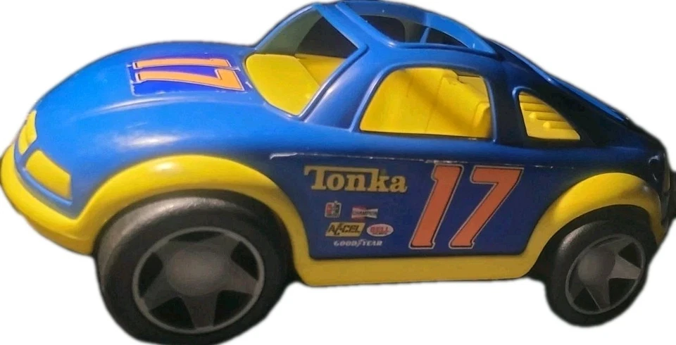Винтажный 1992 Tonka пластиковая игрушка гоночный автомобиль #17 - Изображение 2 из 4