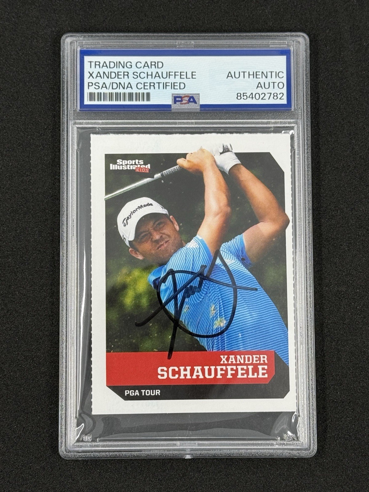 Xander Schauffele Signed 2017 SI for Kids Golf Rookie Card PSA DNA Masters Auto view 5