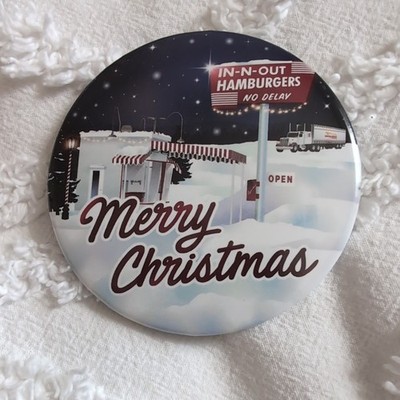 IN-N-OUT Button Pin Christmas 2024 In and Out Burger