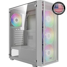Ultra-Functional ATX Mid Tower Case with 360mm Radiator Support  ARGB Fans