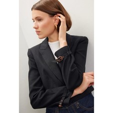 NEW Veronica Beard Girard Cropped Linen Blazer Jacket size 10