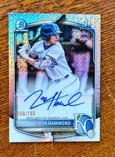 JOSH HAMMOND 2025 Bowman Draft Chrome /150 HTA Choice Refractor Auto