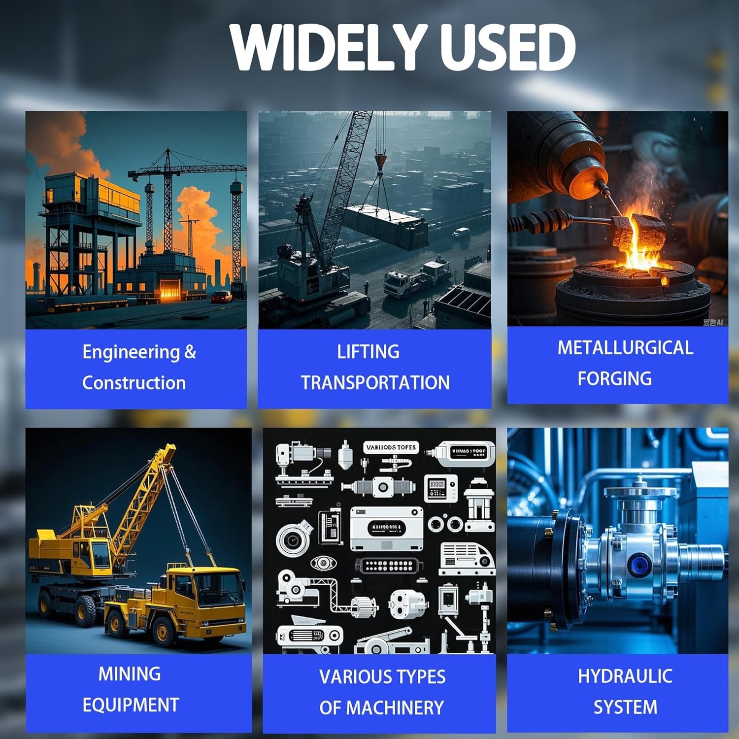 Industrial Grade 26711-12-12-18 3/4" Female JIC Hydraulic Swivel - 18", 3118 PSI