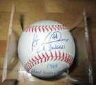 Ken Landreaux Signed ROMLB Baseball - 1981 World Series Inscription - Beckett