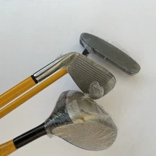 LOT 3 Momentus Swing Trainer RH Weighted Golf Clubs Indoor Driver, Iron, Putter