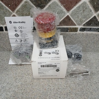 AB 800H-TFRXT6BF 30MM Trigger E-stop Ser A 2 Position Twist Release Red Mushroom