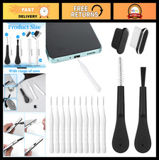 16 Pack Phone Charger Port Cleaner Kit, Mini Brushes, Reusable Dust Remover Tool