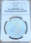1883-CC Morgan Silver Dollar  NGC MS62