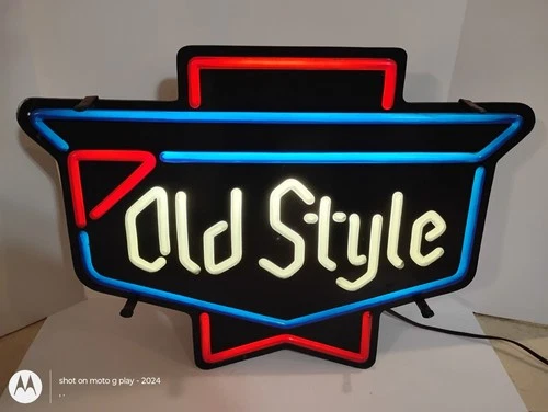 Vintage Old Style Beer Sign Lightup Wall-Mount