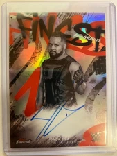 WWE 2025 Topps Finest Autographs Refractor Tonga Toa Trading Card Single FA-LOA