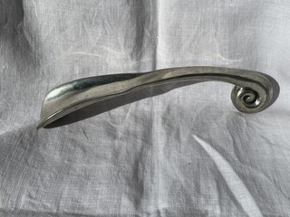 Carrol Boyes pewter shoehorn in “Wave” used and with some damage.