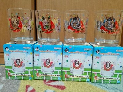 Uma Musume Ichiban Kuji Vol3 E Prize Glass Collection Set Anime Character Cups