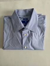 Egara Men's Slim Fit Dress Shirt Button Up, Lught Blue,Size Medium, Non-Iron