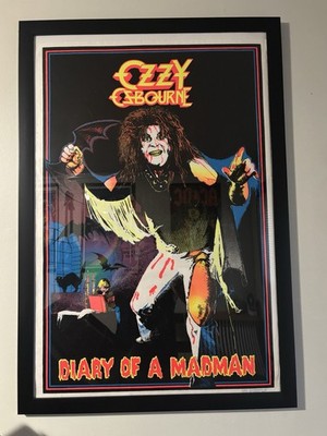 Ozzy Osbourne Flocked Black Light Poster Diary Of A Madman | eBay