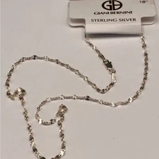 Giani Bernini Sterling Silver Necklace
