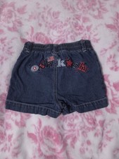 Vintage Oshkosh Denim Jean Shorts Size 24 Months