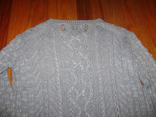 NWT POLO RALPH LAUREN GIRLS SWEATER size 5 / 5T BLUE 100% LINEN CROCHET STUNNING - Picture 6 of 6