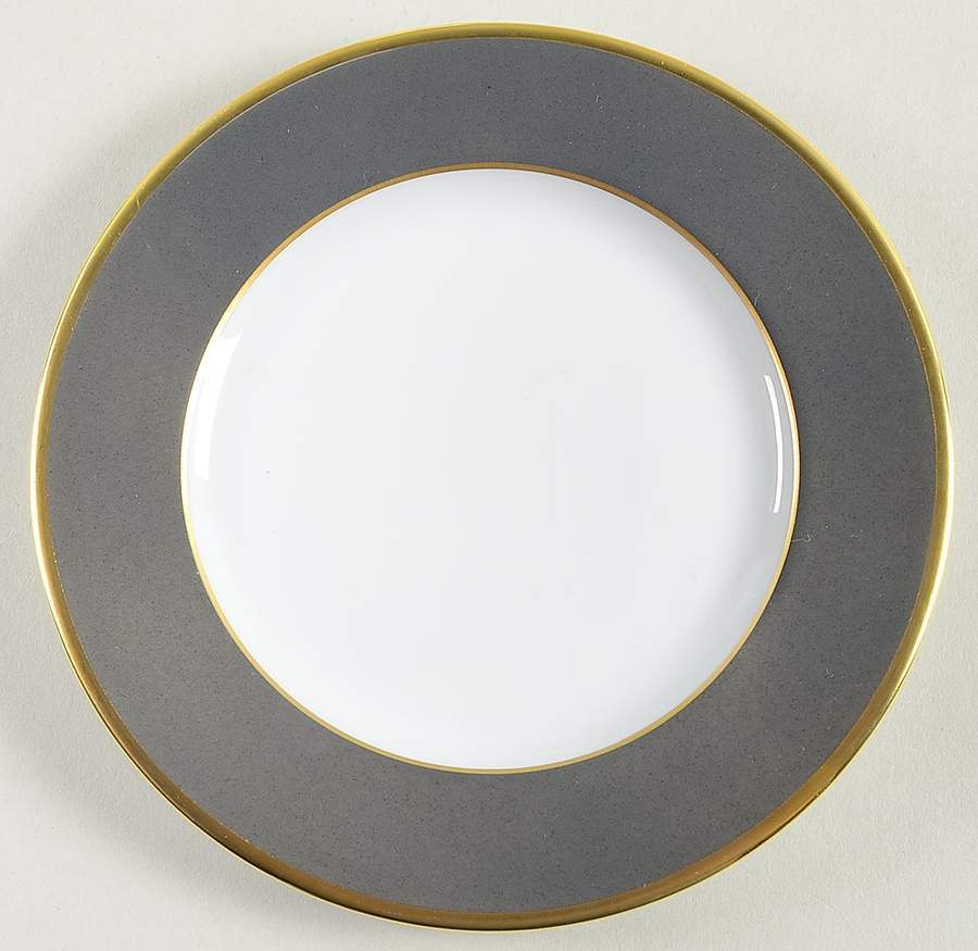 Haviland Gold Grey Color Block Bread and Butter Plate 11230183