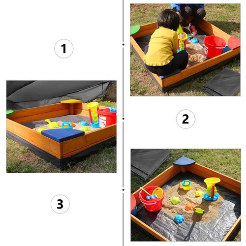Sandbox Protection Cover Garden Oxford Cloth Protective Cover with Drawstring - Picture 3 of 12