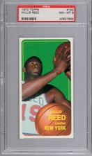 1970 Topps NBA #150 WILLIS REED (HOF) PSA 8 NM/MT New York KNICKS - 2nd Year