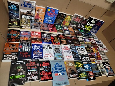 Lot of 10 TOM CLANCY JACK RYAN NET FORCE OP CENTER POWER PLAYS PAPERBACK *RANDOM