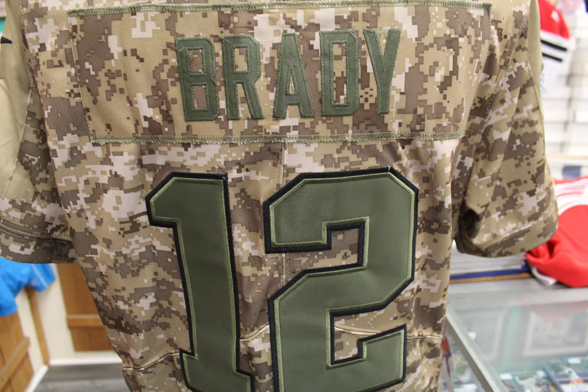 Tom brady camo jersey cheap