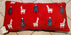 Used Christmas Llama Micro Mink/Sherpa, Decorative Body Pillow, 35 by 17 inches — photo 1